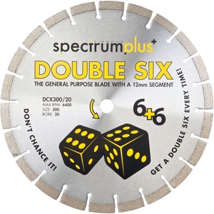 350x25.4mm DCX350/25 Spectrum Double Six Diamond Blade - DCX350/25